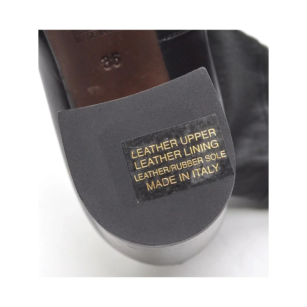Attilio Giusti Leombruni AGL Black Ankle Boots 36 New